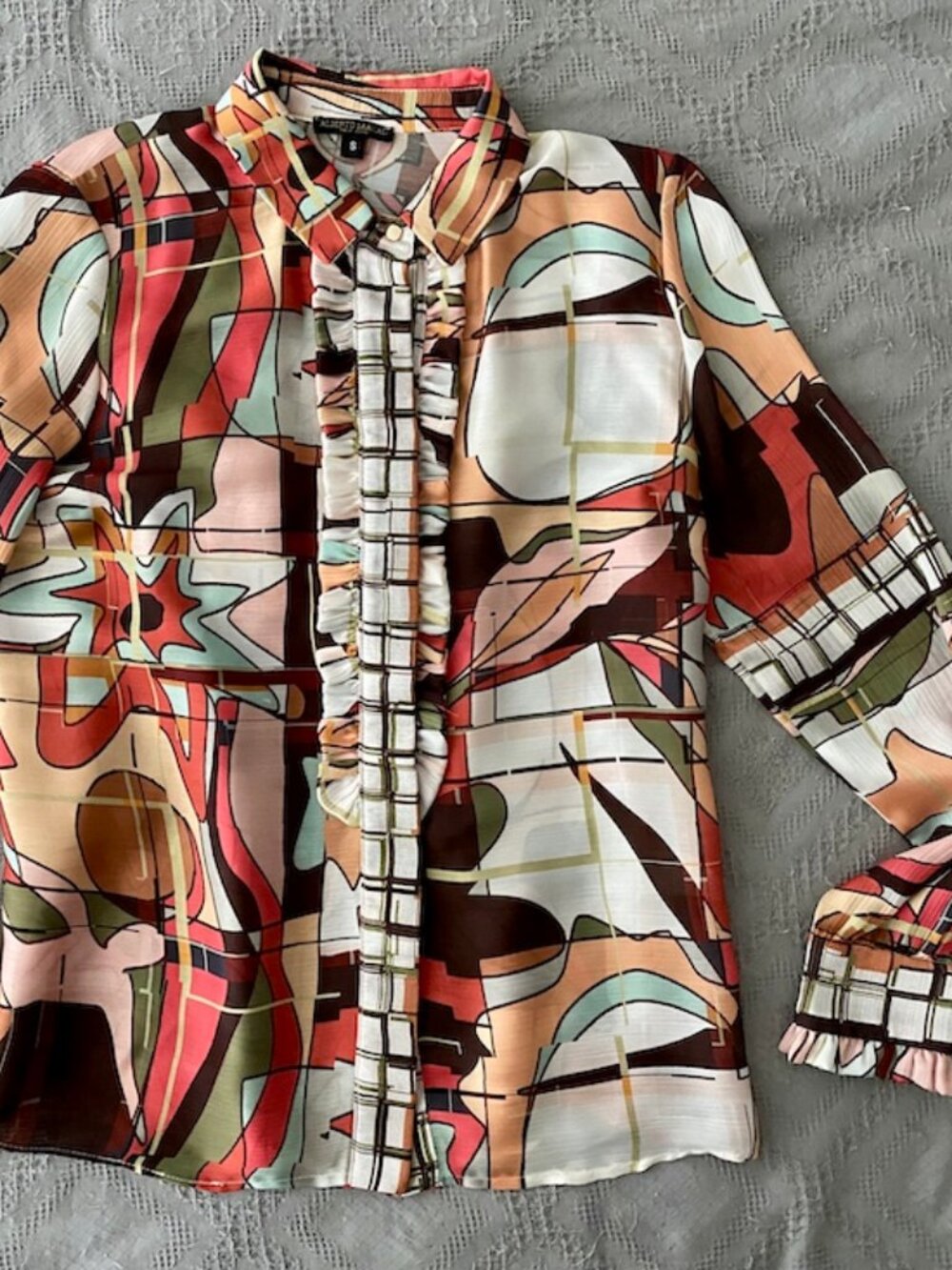 Alberto Makali Missoni-esque Blouse Top Size Small (S)